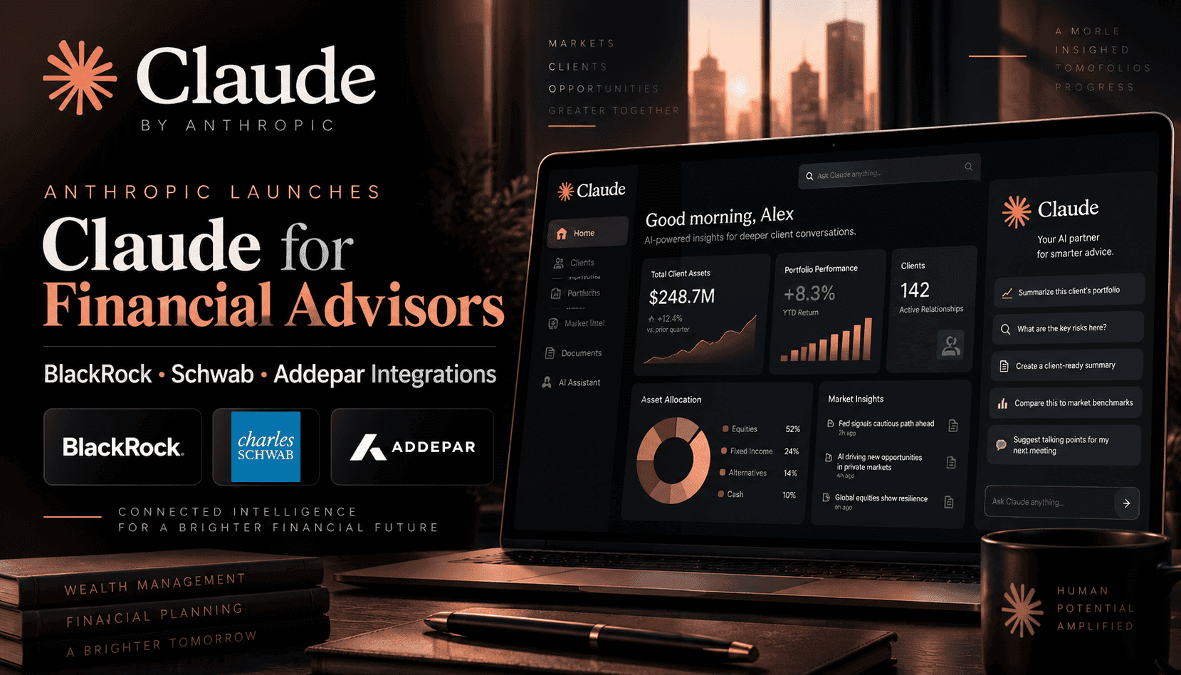Anthropic Turns Claude Into a Wealth-Advisor Copilot with BlackRock, Schwab and Addepar Links