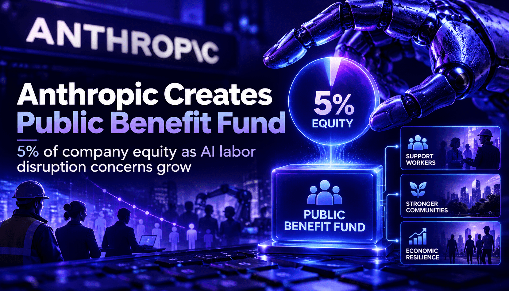 Anthropic 承诺将 5% 股权捐入公益基金,应对 AI 带来的就业冲击