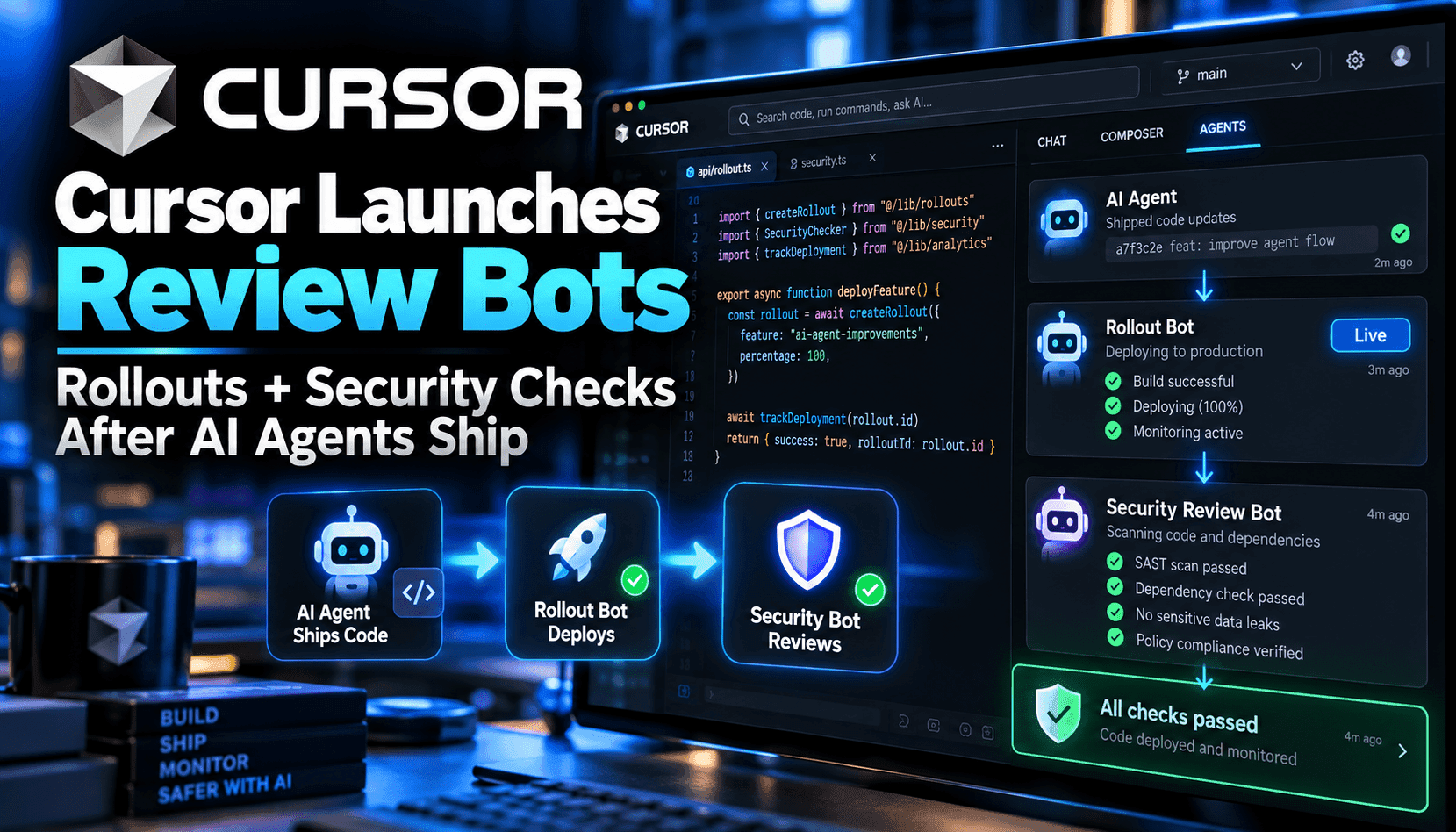 Cursor’s Rollouts and Security Review Bots Move Coding Agents Into Live Ops