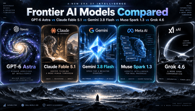 프론티어 AI 분할: GPT-6 Astra, Claude Fable 5.1, Gemini 3.8 Flash, Muse Spark 1.3, Grok 4.6 언제 사용해야 할까