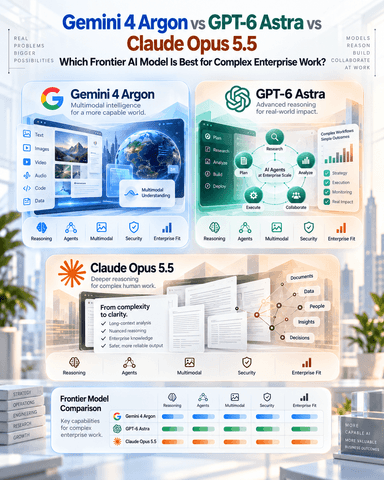 Gemini 4 Argon vs GPT-6 Astra vs Claude Opus 5.5: Which Frontier AI Model Should Enterprises Trust for High-Value Work?