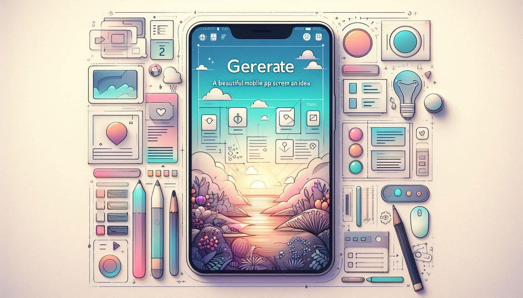 Generate a Beautiful Mobile App Screen From an Idea
