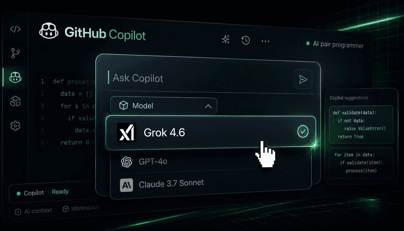 Grok 4.6 Lands in GitHub Copilot: Long-Horizon Agentic Coding Comes to the IDE