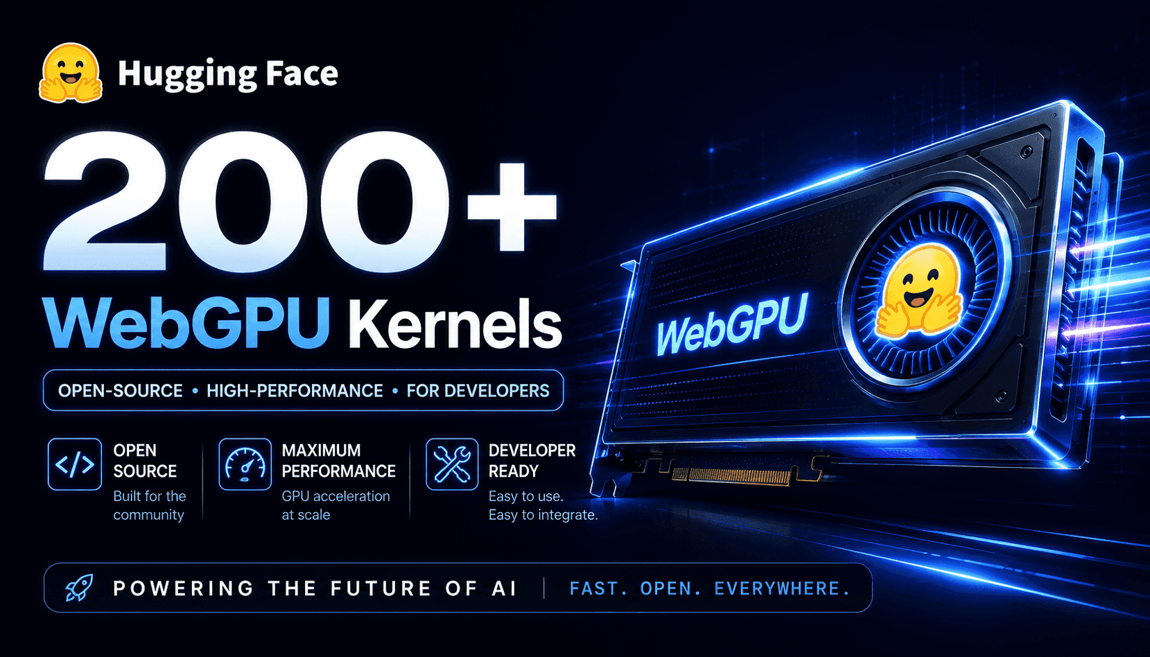 Hugging Face 发布 200+ WebGPU 内核,将浏览器变成 AI 运行时