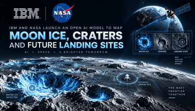 IBM e NASA Lançam Modelo Lunar Aberto para Mapeamento de Gelo, Crateras e Locais de Pouso