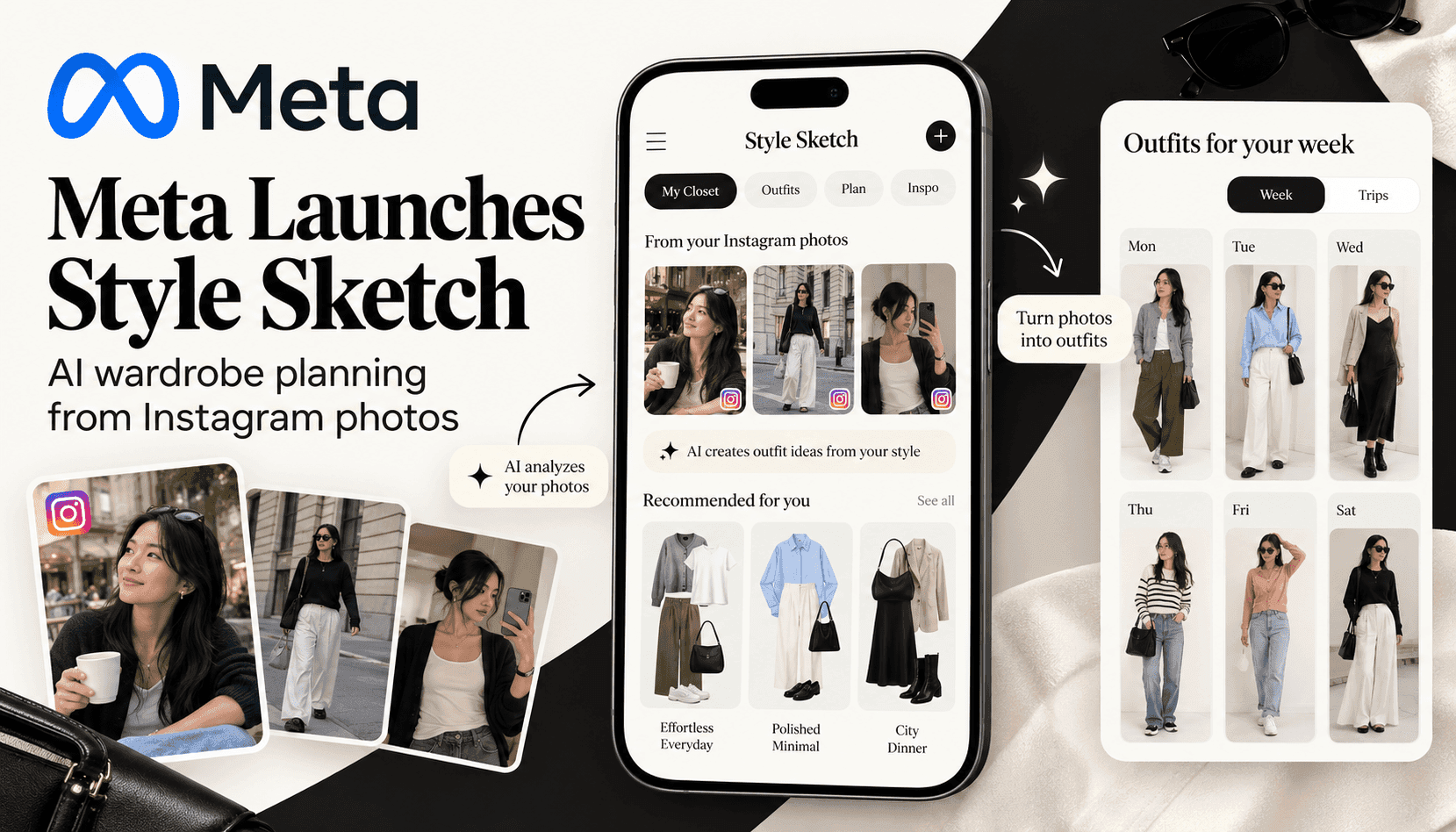 Meta’s Style Sketch: Building a Virtual Wardrobe from Your Instagram Photos