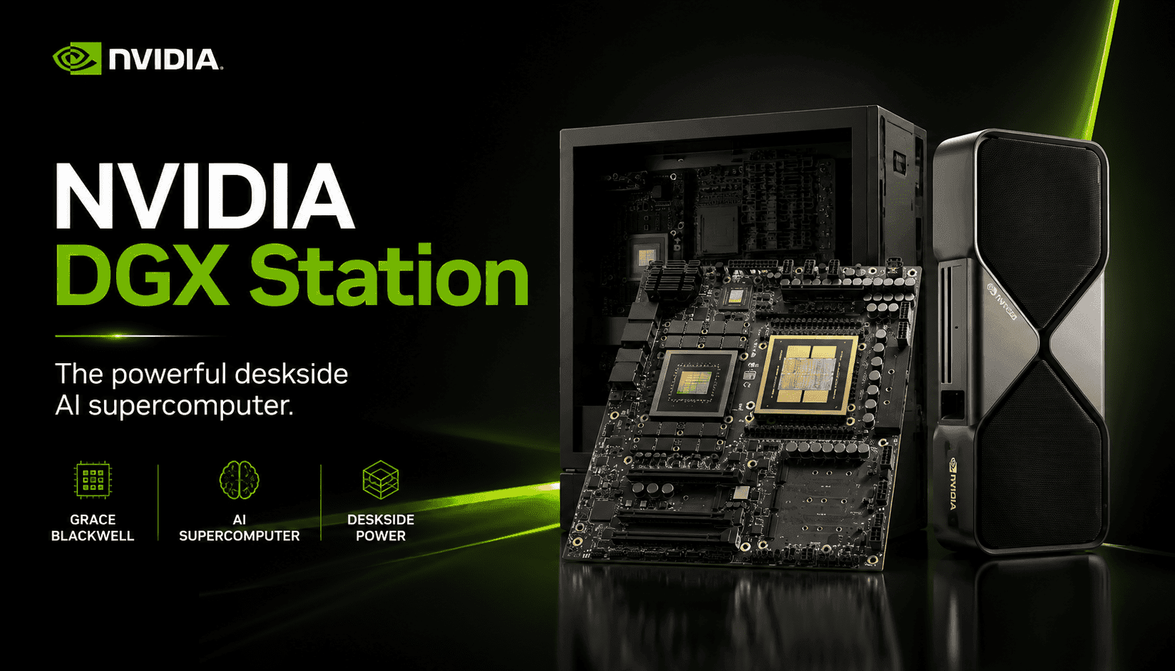 NVIDIA DGX Station bringt Billionen-Parameter-KI auf den Schreibtisch