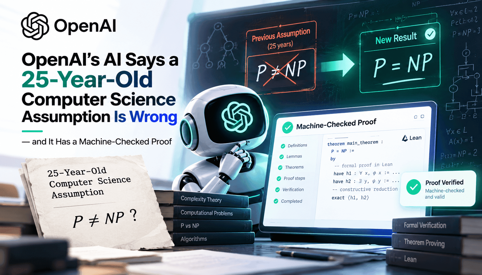 OpenAI 모델, 지수 시간 가설이 틀렸다고 주장—기계 검증 증명과 그 의미