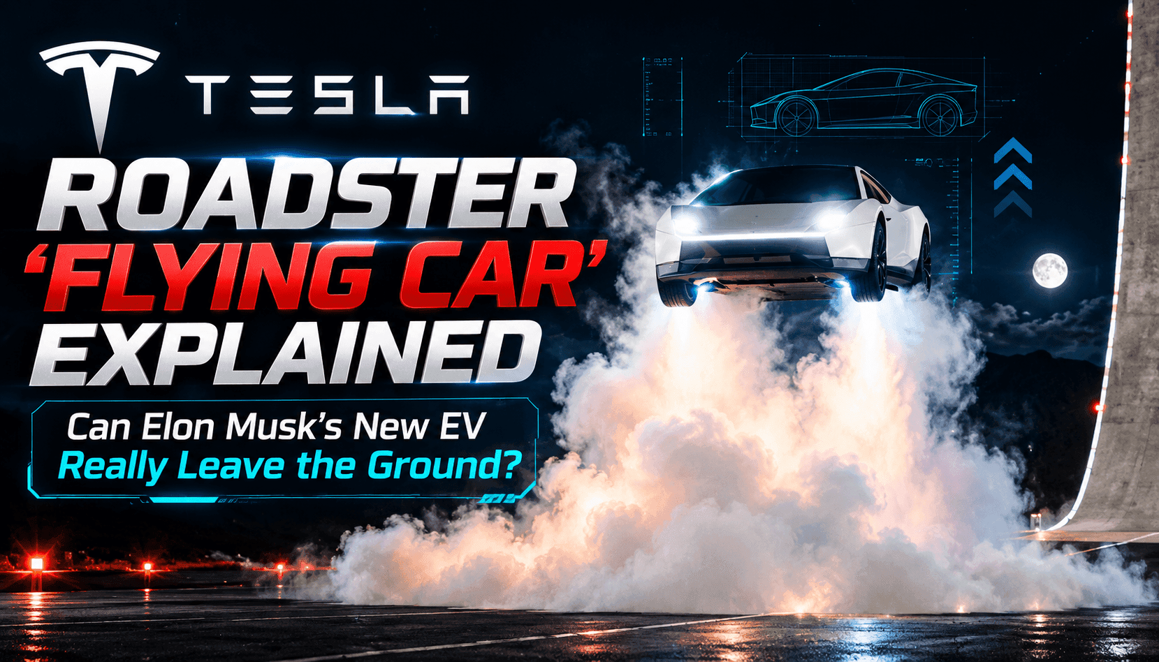 Tesla Roadsterの「空飛ぶ車」を解説:イーロン・マスクの新型EVは本当に飛べるのか?