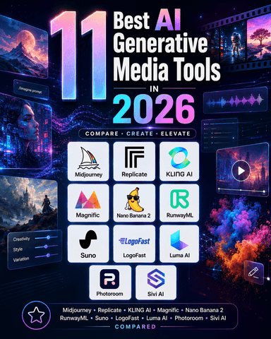 The 11 Best AI Generative Media Tools in 2026: A Buyer’s Guide to Images, Video, Music, and Brand Assets