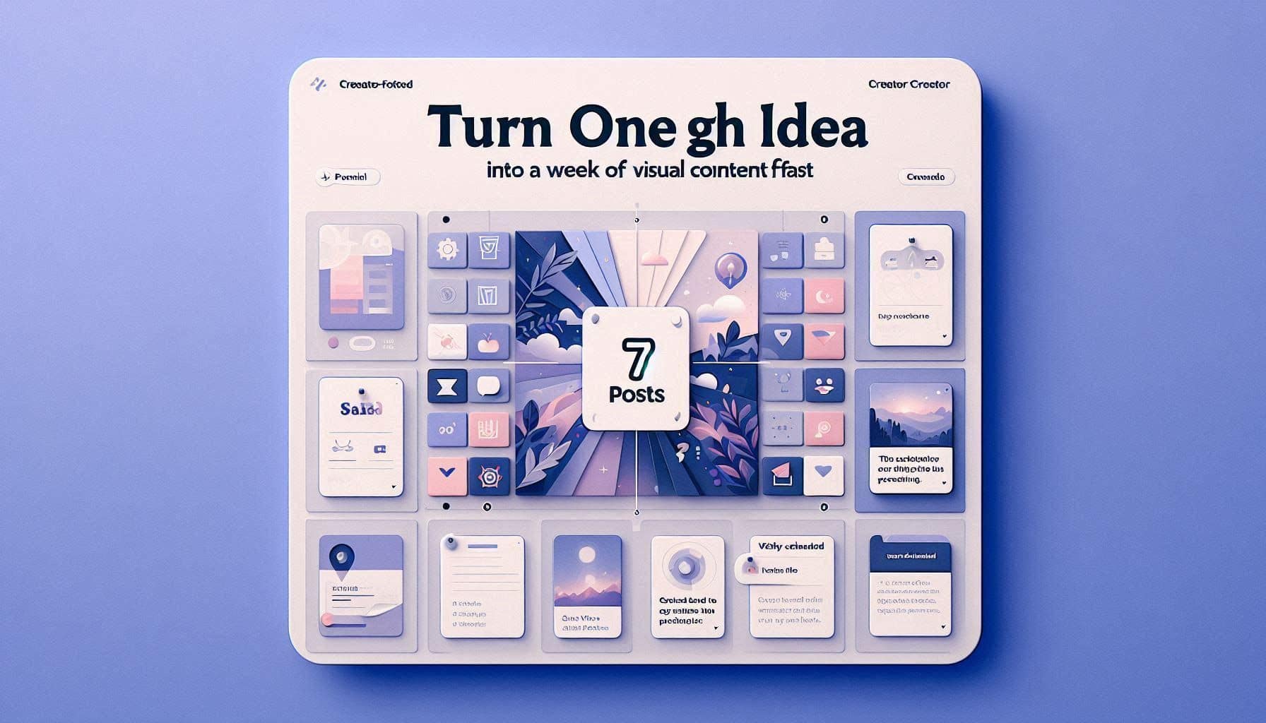 Turn One Rough Idea Into a Week of Visual Content Fast