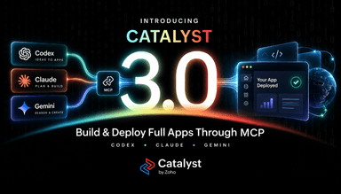 Zoho Catalyst 3.0, MCP를 통해 Codex, Claude, Gemini가 실제 앱을 출시할 수 있게 하다
