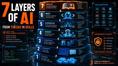 AI System 7-Layer Architecture: From Tokens to Skills