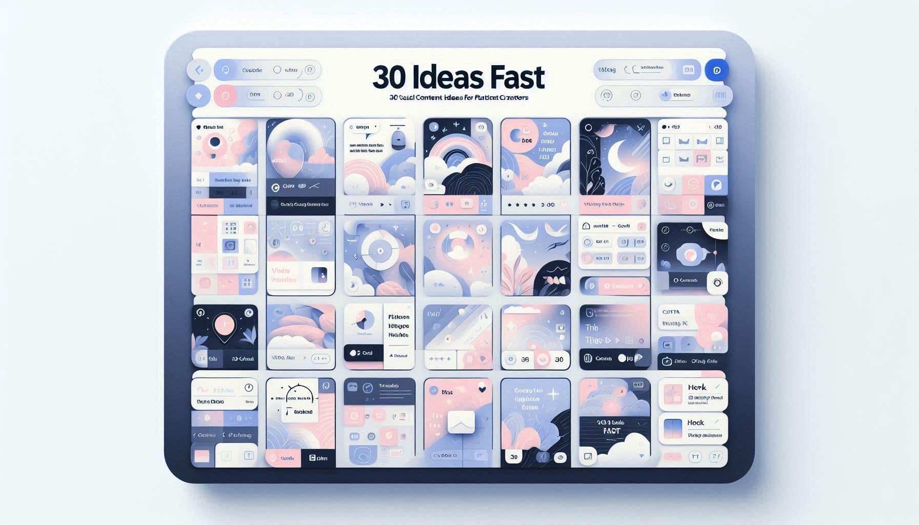 30 Visual Content Ideas Generator for Platform Creators (Hooks, Visual Direction & CTA)