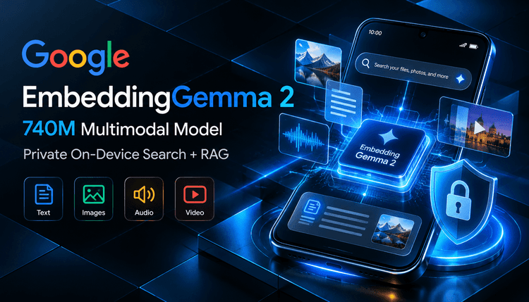 EmbeddingGemma 2: A 740M Multimodal Embedding Built for Private On‑Device Search and RAG