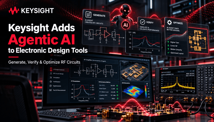 Keysight Adds Agentic AI to RF Design Tools — Agents That Generate, Verify and Optimize Circuits