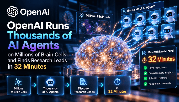 OpenAI ejecuta miles de agentes de IA sobre millones de células cerebrales: hallazgos en 32 minutos