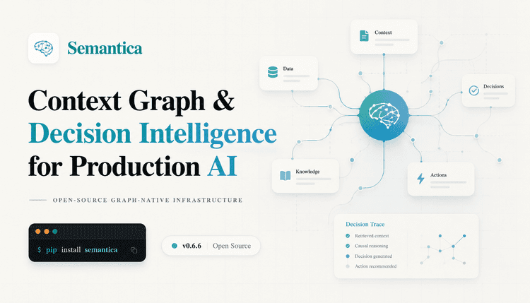 Semantica:為 AI 代理打造的圖譜原生上下文與決策智能