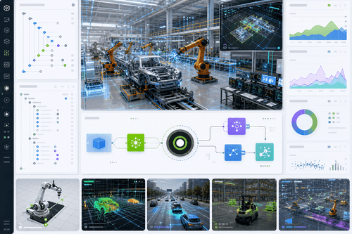 OpenUSD-Szenengraph, der durch Omniverse-Bibliotheken fließt – ovrtx für Rendering und Sensoren, ovphysx für Dynamiken und SimReady-Validierung – koordiniert durch Agentenfähigkeiten in Robotik-, AV- und industriellen digitalen Zwilling-Anwendungen.