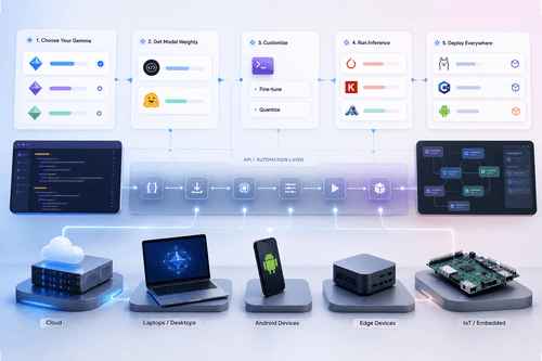 Gemma : Modèles ouverts pour le développement IA Edge, Mobile et Cloud