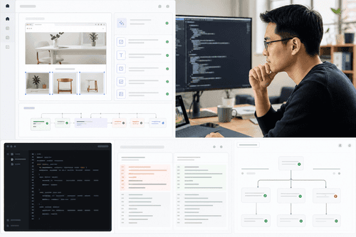 A terminal session shows a snapshot with numbered element refs, semantic click actions, an annotated screenshot, and HAR capture, alongside an MCP tool approval prompt for a controlled navigation and form-fill sequence.