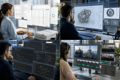 Screenshot von Terra bei der Verarbeitung einer technischen Zeichnung: mit ausgelesenen Ebenen, erkannten Beschriftungen und exportiertem JSON für den CAD-Import und die Validierung.