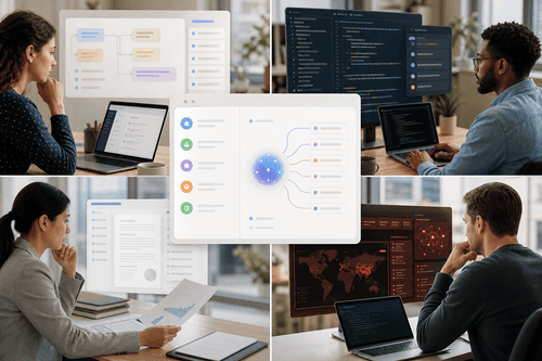 A Muse-powered interface coordinating calendar events, personal preferences, and code edits while presenting a running plan and intermediate state for user review.