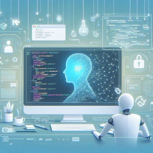 자동 완성, 채팅 지원 및 에이전트 생성 풀 리퀘스트 워크플로우를 보여주는 IDE 내 GitHub Copilot 인터페이스.