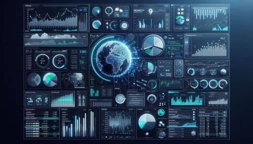 Terminal de investigación de inversiones Fiscal.ai mostrando fundamentos de empresas, tendencias de KPIs, gráficos de acciones, paneles de cartera, estimaciones de analistas, presentaciones, resúmenes de IA, comparaciones entre pares, análisis de valoración, datos de propiedad e investigación financiera vinculada a la fuente.