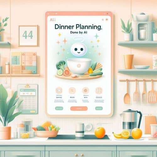 Panel de la aplicación Ollie mostrando el plan de comidas semanal personalizado y su lista de la compra.