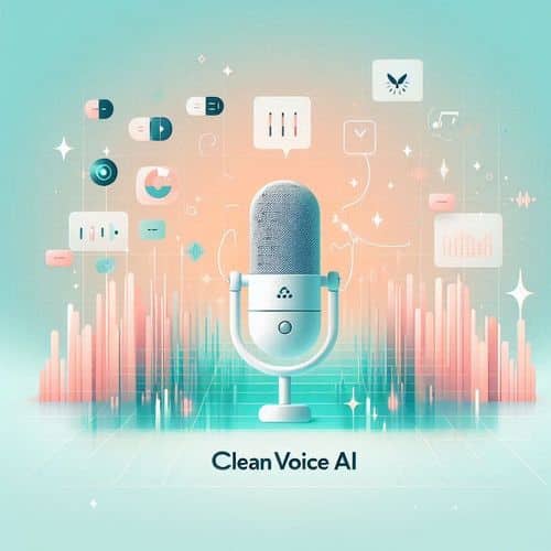 Cleanvoice UI highlighting detected fillers, remove buttons, and waveform preview after filter processing.