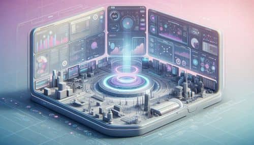 AI駆動の自動化ワークフロー、デジタルツインダッシュボード、BIM統合、およびエンジニアリングアプリケーションビルダーを示すVIKTORのエンジニアリングワークスペース。
