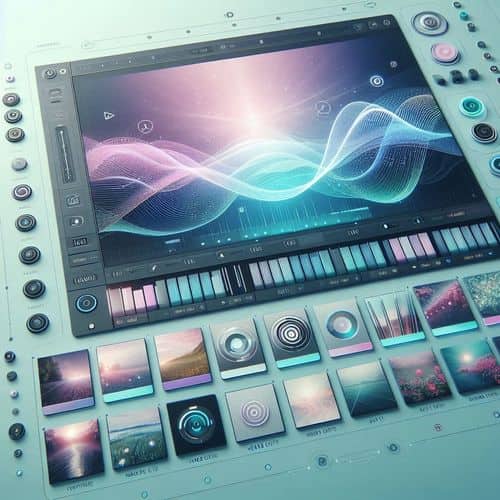 Artlist interface showing music library, video assets, and AI content generation tools for creators.