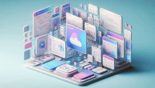 Lovable 工作區展示了 AI 生成的 Web 應用螢幕、基於提示的開發、數據庫集成和部署工作流。