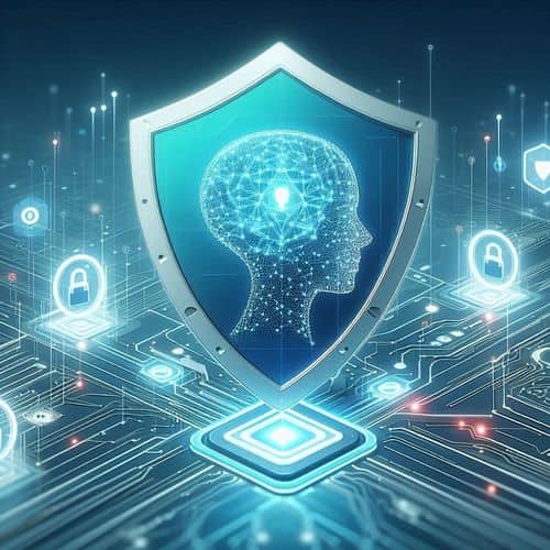 Darktrace AI dashboard displaying real-time threat detection and response.