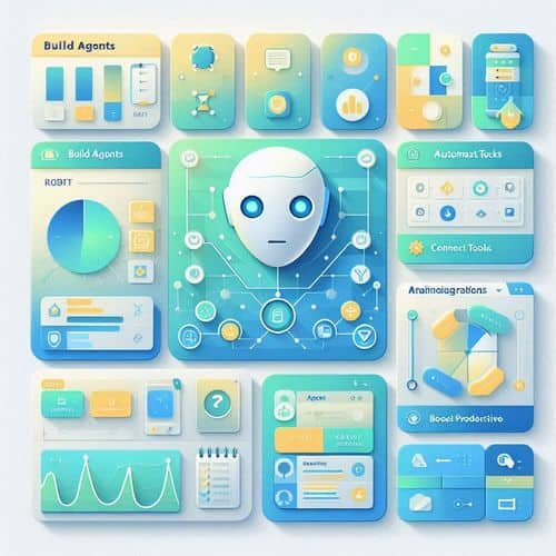 Lindy dashboard illustrating AI agent workflows, integrations, task automation and agent management panels.