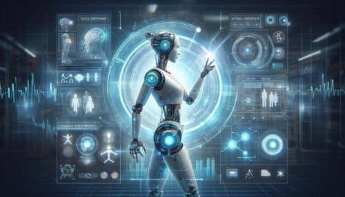 Sanctuary AI Phoenix humanoid robot showing Carbon AI control, dexterous robotic hands, tactile sensing, visual perception, natural language task planning, motion planning, and industrial physical AI workflows.
