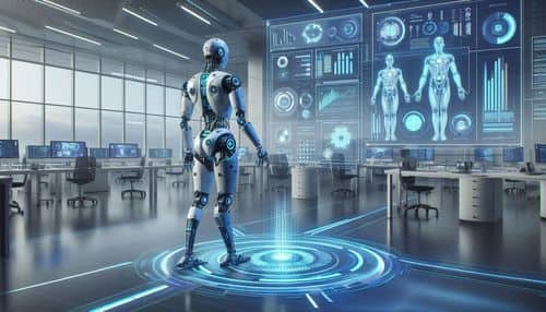 LimX Dynamics robotics ecosystem showing Luna interactive humanoid, Oli general-purpose humanoid, TRON biped robots, COSA embodied Agentic OS, VGM manipulation algorithm, DreamActor data training, FluxVLA Engine, whole-body control, and Physical AI research workflows.