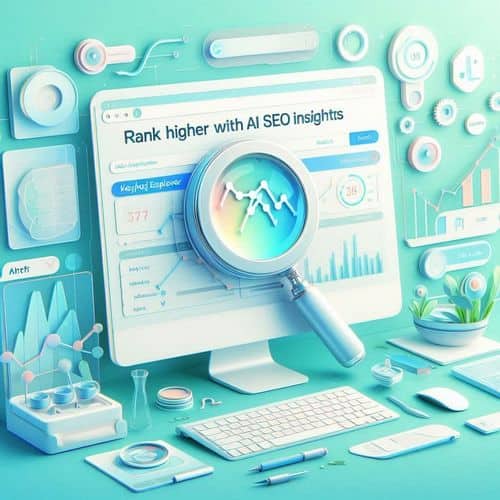 Ahrefs dashboard showing site audit results, keyword explorer interface and backlink profile graph.