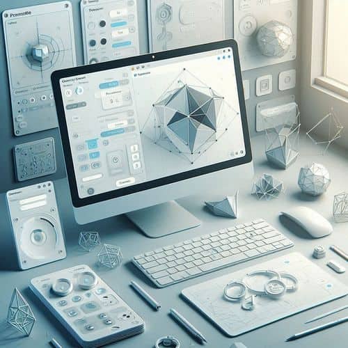 CadXStudio workspace showing prompt-based 3D CAD generation, parametric geometry controls, and browser-based engineering design workflows.