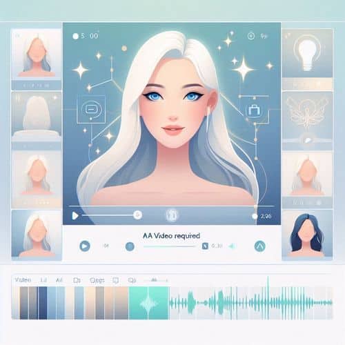 Synthesia Video-Editor mit Skript, Avatar-Auswahl, mehrsprachigen Voiceover-Optionen und Video-Vorschau.