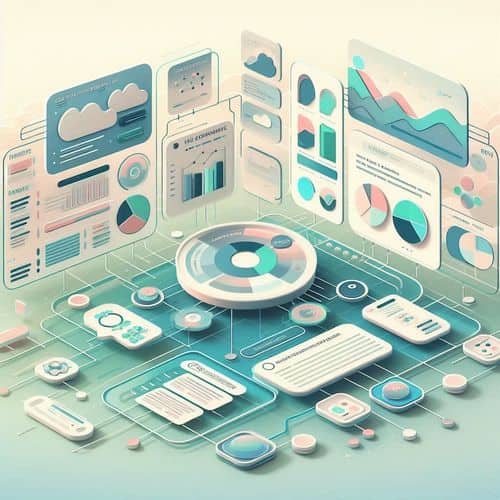 PicDoc interface showing AI-generated infographics, charts, flowcharts, and editable visual content on a canvas.