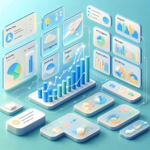 Tableau de bord Pipedrive montrant les étapes du pipeline de vente, le suivi des activités, les suggestions d'IA et les graphiques d'analyse.