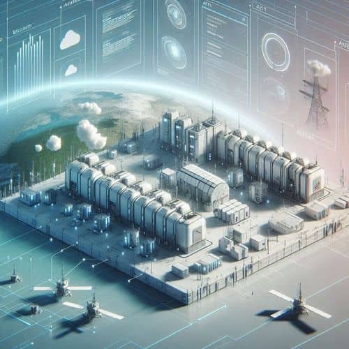 Plataforma Armada mostrando sistemas modulares de procesamiento en el borde, procesamiento de IA y flujos de datos en tiempo real en entornos remotos.
