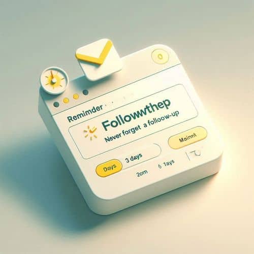 FollowUpThen example: email sent to 1week@followupthen.com and reminder appearing in inbox later.