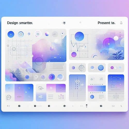 Beautiful.ai smart slide editor showing auto-layout, brand theme controls and AI generated content.