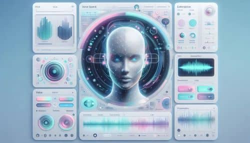 WellSaid Studio interface showing AI voice generation, voice avatars, script editing, and enterprise voice production workflows.
