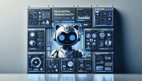 Raccoon AI workspace showing collaborative AI agent workflows for web app building, slide generation, data analysis, dashboard creation, image and video generation, document writing, tool connectors, and live deployment.