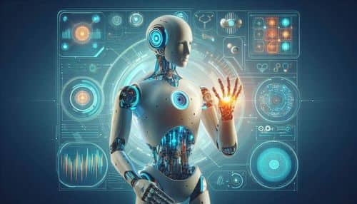 Foundation Phantom humanoid robot showing Cortex AI perception, multimodal task understanding, physics-informed autonomy, object manipulation, manufacturing workflows, logistics tasks, and real-world physical AI deployment.